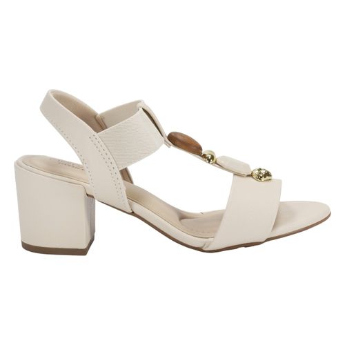 Sandália Salto Bloco Modare 7109.465 Creme
