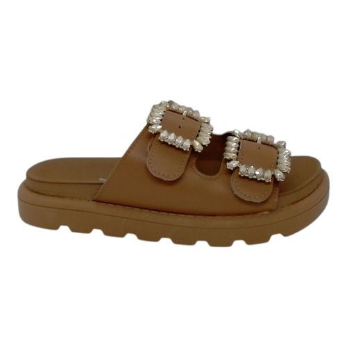 Tamanco Rasteira Vizzano Camel