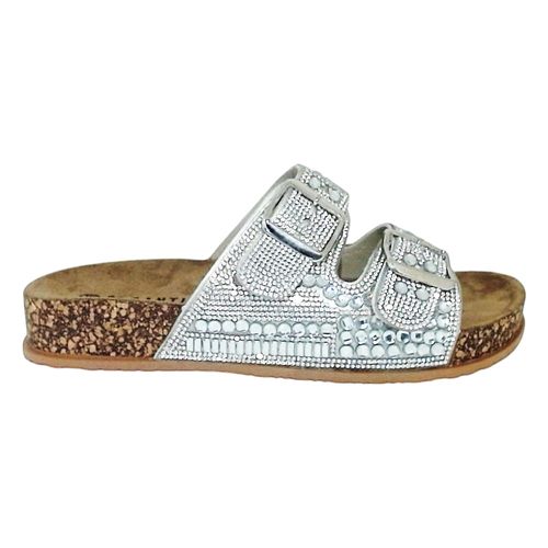 Tamanco Rasteira Di Santinni Prata