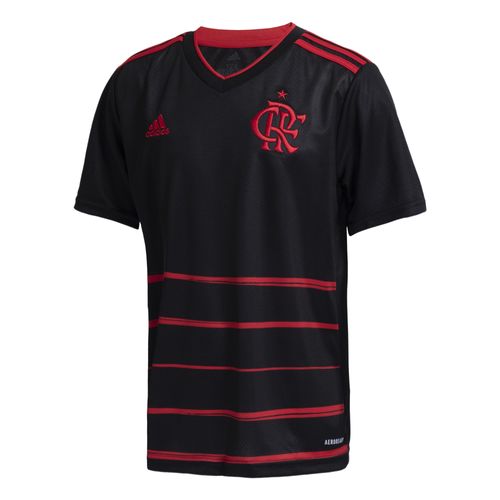 Camisa Adidas Flamengo 3 Infantil  Preto/Vermelho