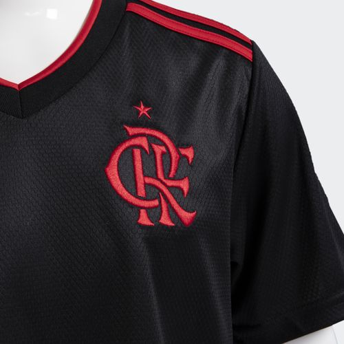 Camisa Adidas Flamengo 3 Infantil  Preto/Vermelho