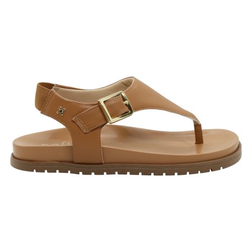 Sandália Rasteira Softli Caramelo