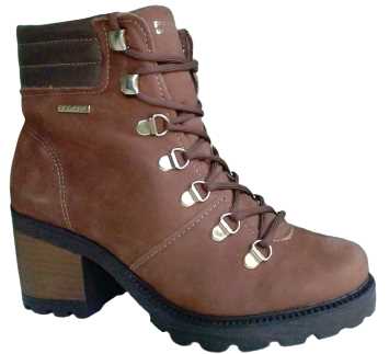 Bota Salto Cano Curto Pegada Terracota