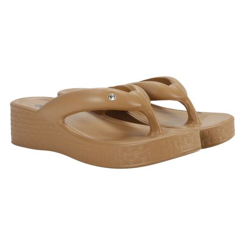 Tamanco Anabela Dijean 33020001 Bege