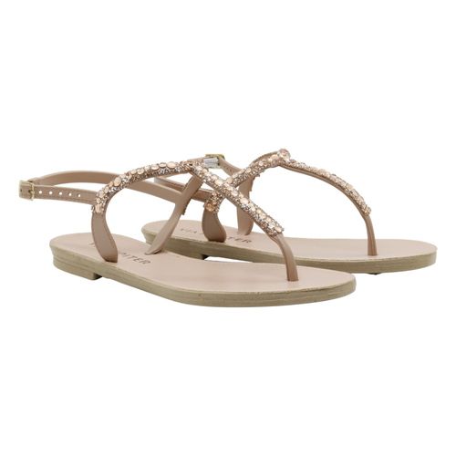 Sandália Rasteira Via Jupiter 340087 Rosa