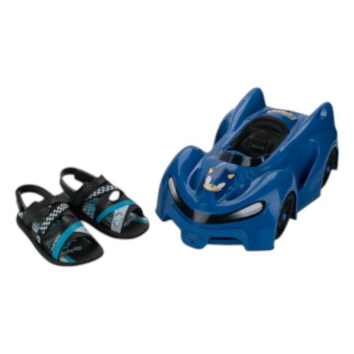 Sandalia Grendene Kids Sonic Fast Car 3 Preto