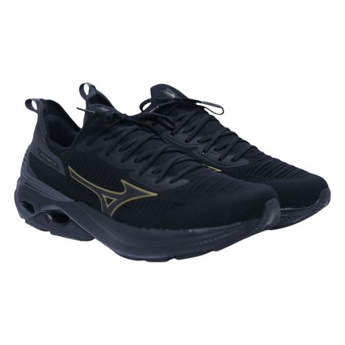 Tênis Mizuno Wave Mirai 7 101012012 Preto/Dourado