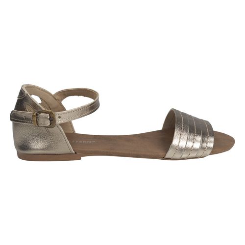 Sandália Rasteira Miss Western 120 Prata Velha