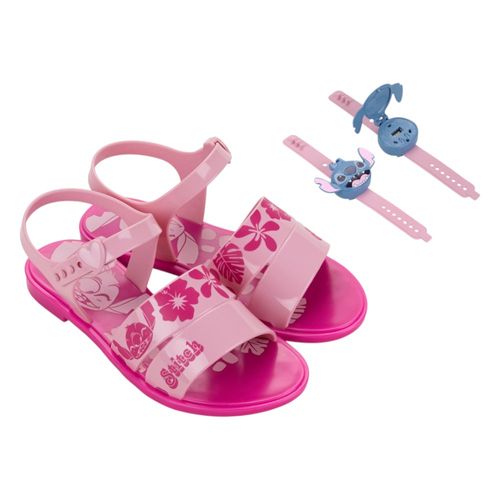 Sandália Stitch Time Grendene Kids 23248 Rosa