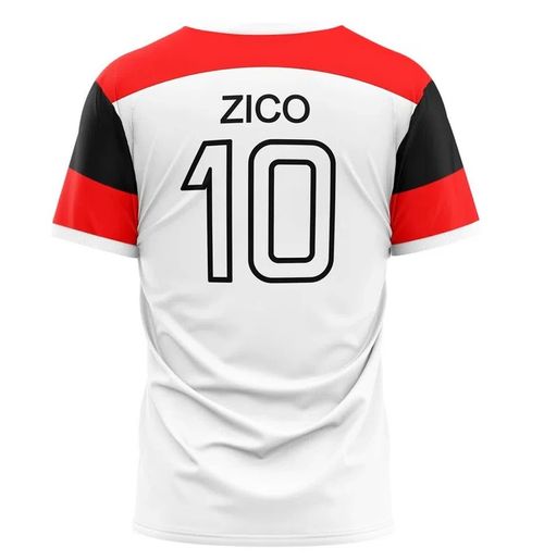 Camisa Zico Flamengo Braziline Branco