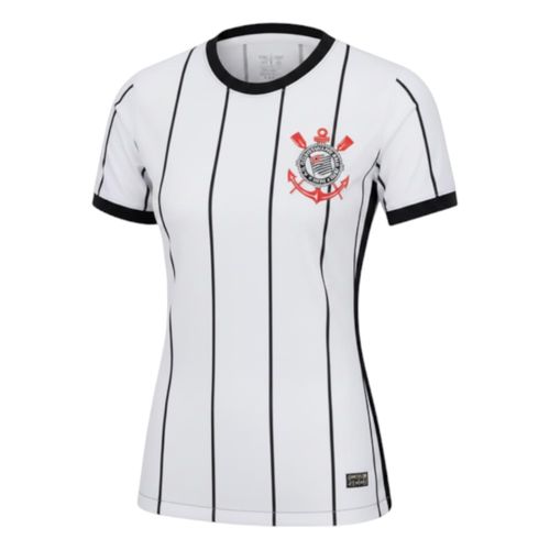 Camisa Coimbra Corinthians Listrada Fem 327060 Branco