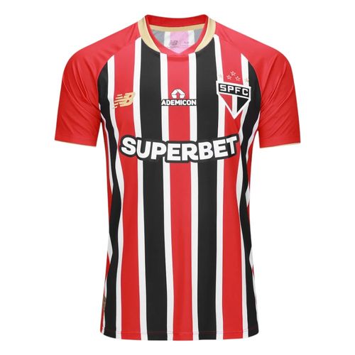 Camisa New Balance São Paulo II 25/26 Torcedor Vermelho