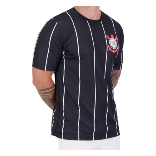 Camisa Coimbra Corinthians Listrada Preto