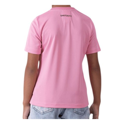 Camisa Braziline Santos Infantil Rosa