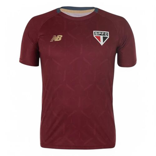 Camiseta São Paulo Treino New Balance Bordo
