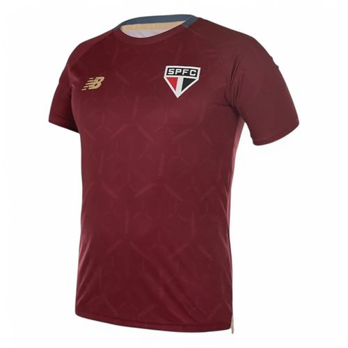Camiseta São Paulo Treino New Balance Bordo