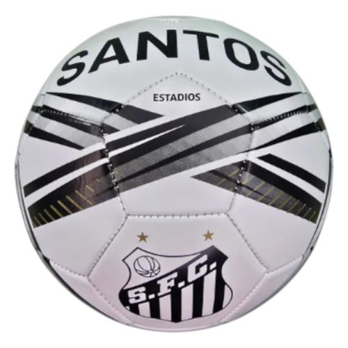 Bola Futebol Campo Sportcom Santos FC DFPVDL213 Branco