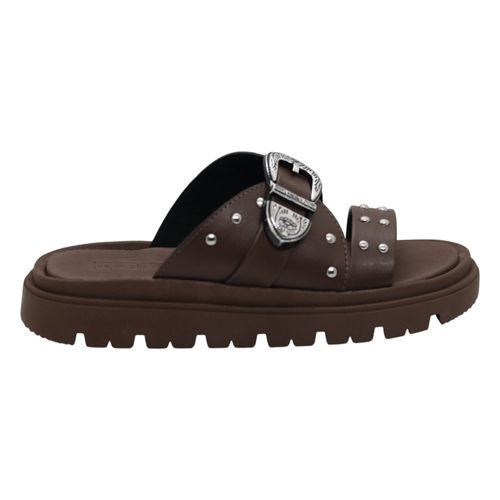 Tamanco Rasteira Moleca 5504.103 Chocolate