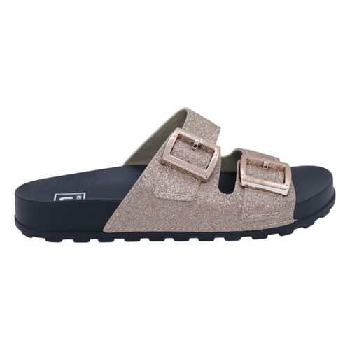 Tamanco Rasteira Moleca 5436.401 Gliter Ouro