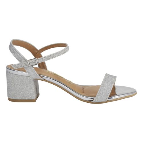 Sandália Salto Bloco Vizzano 6291.900 GLITER Prata