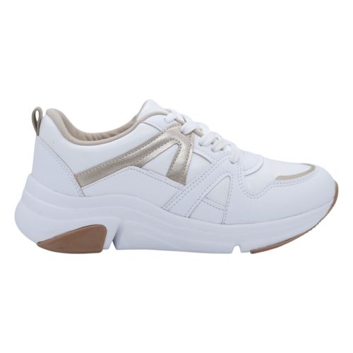 Tênis Modare 7401.102 London Branco/Dourado