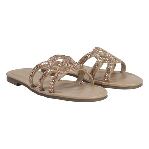 Tamanco Rasteira Via Marte 308-003 Creme