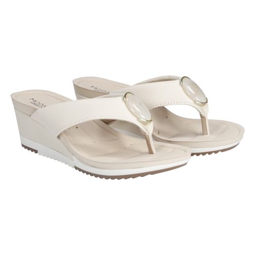 Tamanco Anabela Modare 7123.162 Creme