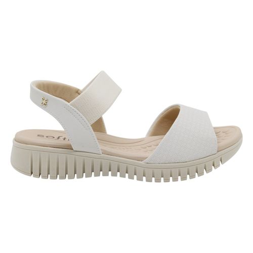 Sandália Anabela Softli 10140 Branco