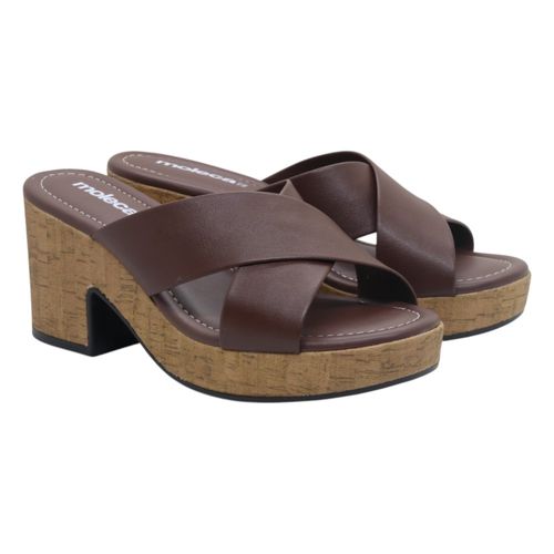 Tamanco Salto Moleca 5549.100 Chocolate