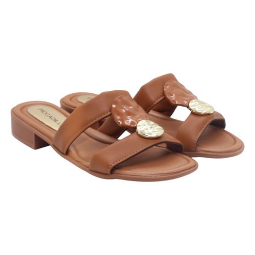 Tamanco Salto Bloco Piccadilly 590067 Ocre