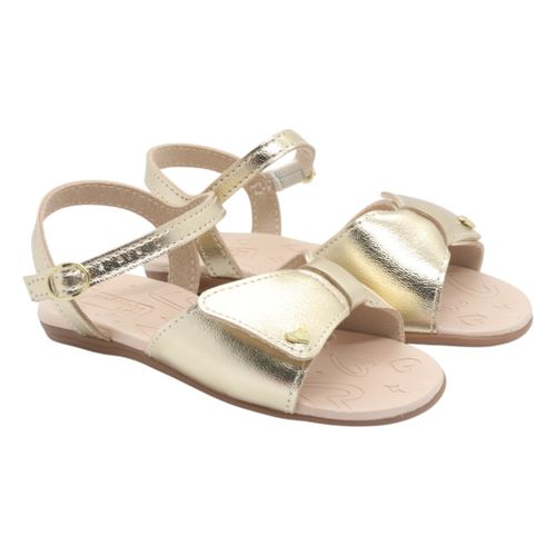 Sandalia Rasteira Molekinha Dourado