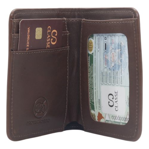 Carteira Classe Couro M285 Brown