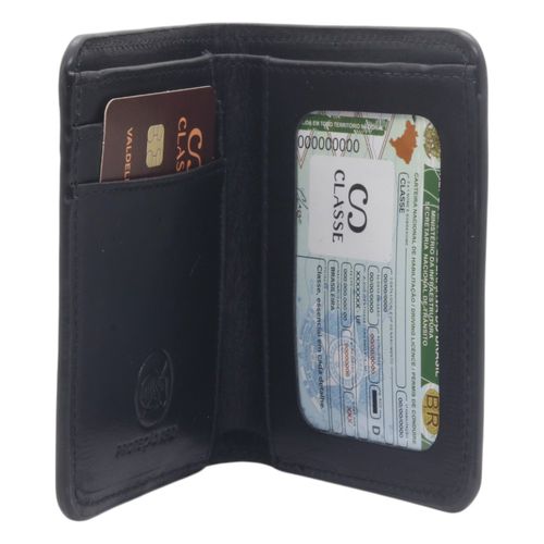 Carteira Classe Couro M285 Preto