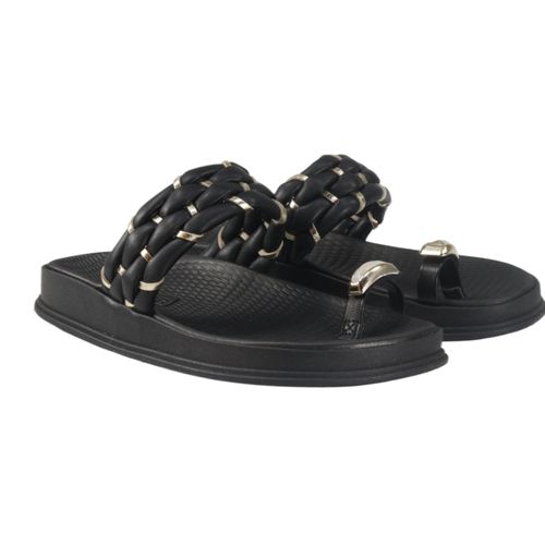 Tamanco Rasteira Moleca 5556.111 Preto