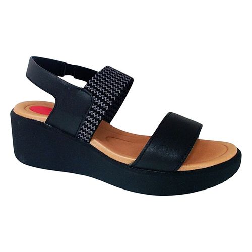 Sandália Anabela Usaflex Al0402 Preto