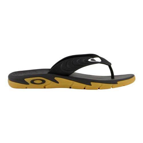 Chinelo Oakley Crowd 100503 Preto/Amarelo