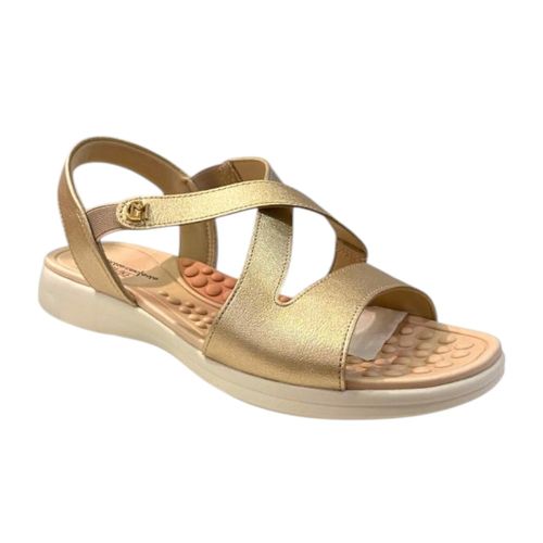 Sandália Rasteira Modare 7174.121 Metalizado Dourado