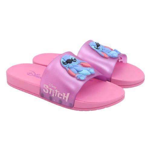 Chinelo Slide Grendene Kids Stitch 22994 Rosa 2