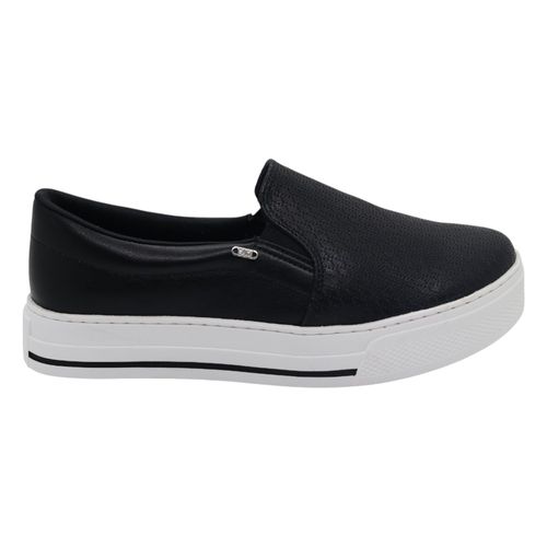 Tênis Via Marte Slip On 027-027 Preto