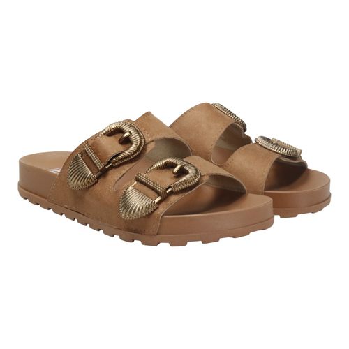 Tamanco Rasteira Moleca 5436.441 Camel