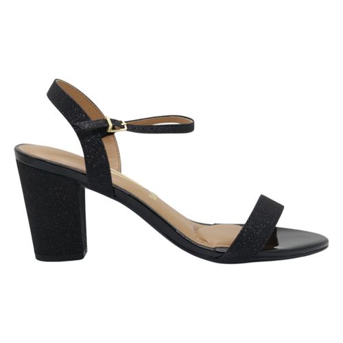 Sandália Salto Vizzano 6262.474 Gliter Preto