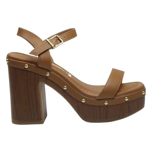Sandália Salto Vizzano 6541.200 Camel
