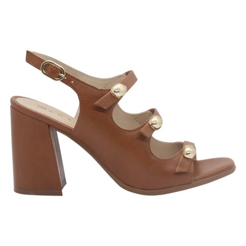 Sandália Salto Bloco Ramarim 2541205 Marrom