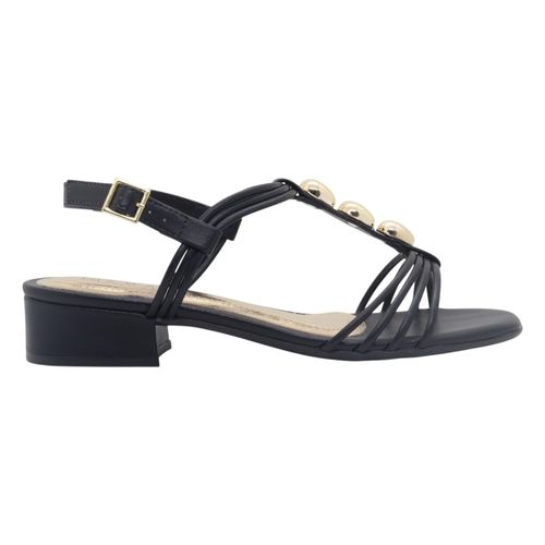 Sandália Salto Bloco Ramarim 2548203 Preto