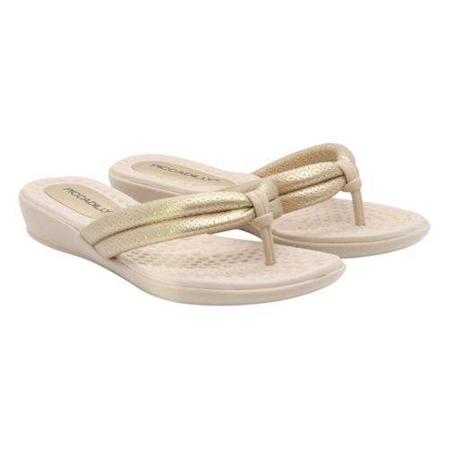 Tamanco Rasteira Piccadilly 500401 Met Ouro