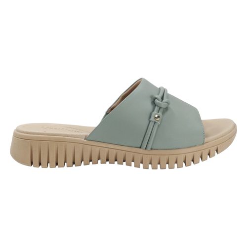 Tamanco Rasteira Usaflex UD11008 Verde Claro