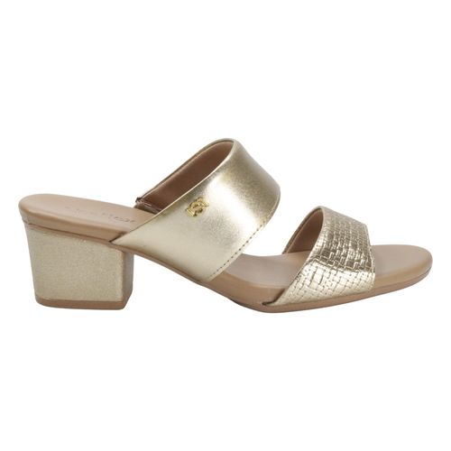 Tamanco Salto Usaflex AE3201 Ouro