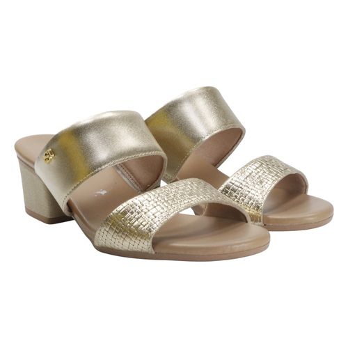 Tamanco Salto Usaflex AE3201 Ouro