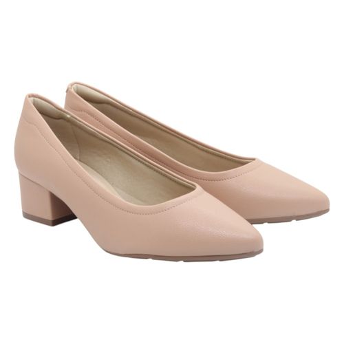 Scarpin Salto Bloco Modare 7340.123 Nude