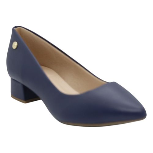 Scarpin Salto Bloco Pisamare 448.6357 Marinho